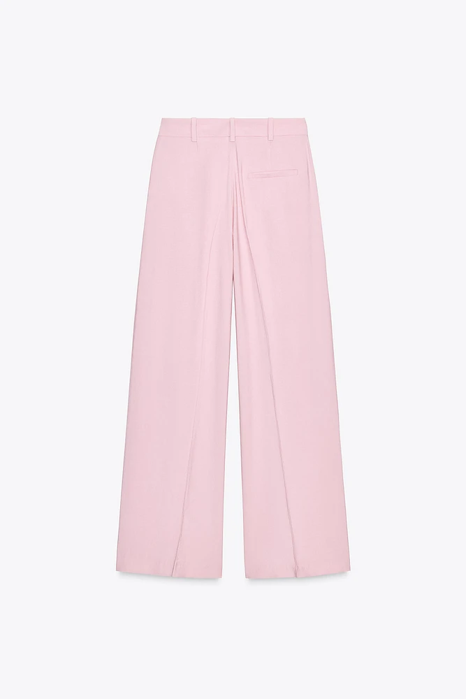 PANTALON LARGE À PINCES