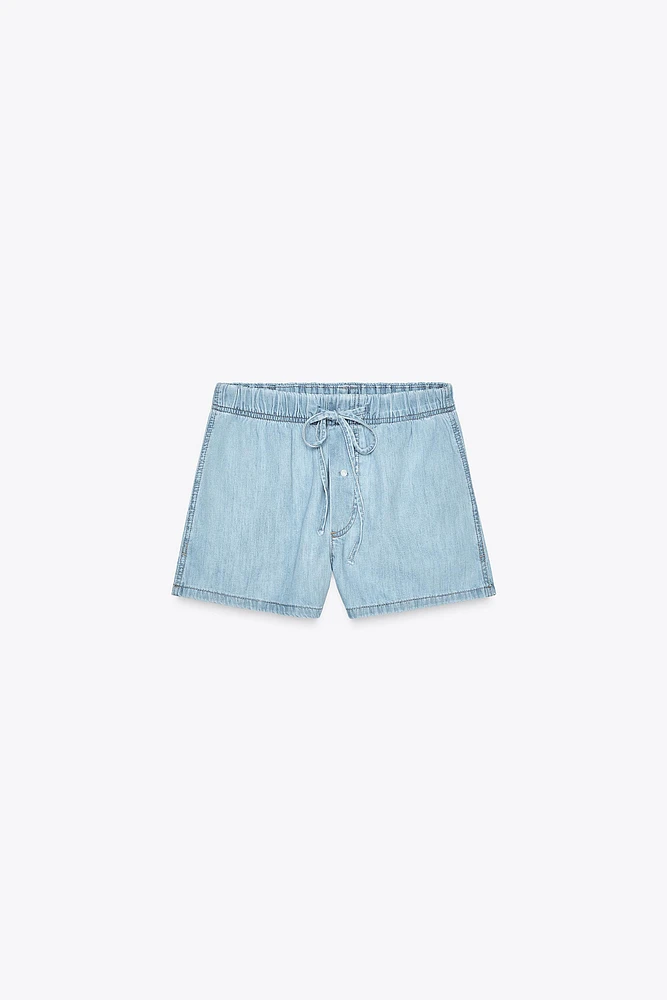 SHORT BOXER EN JEAN TRF