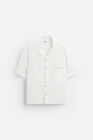 STRUCTURED EMBROIDERED SHIRT
