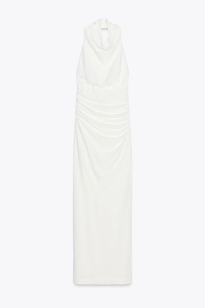 ROBE LONGUE HALTER DOS NU
