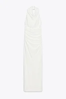ROBE LONGUE HALTER DOS NU