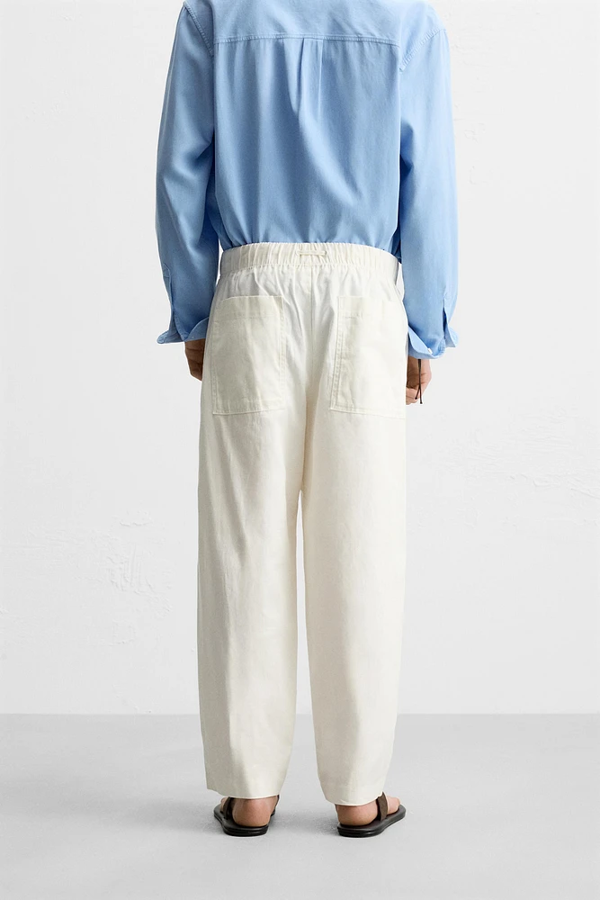 PANTALON RELAXED FIT COTON - LIN
