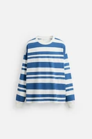 NUMBER STRIPED T-SHIRT