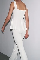 TOP PÉPLUM STRETCH