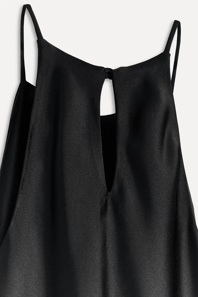 ROBE MI-LONGUE SATINÉE 50E ANNIVERSAIRE