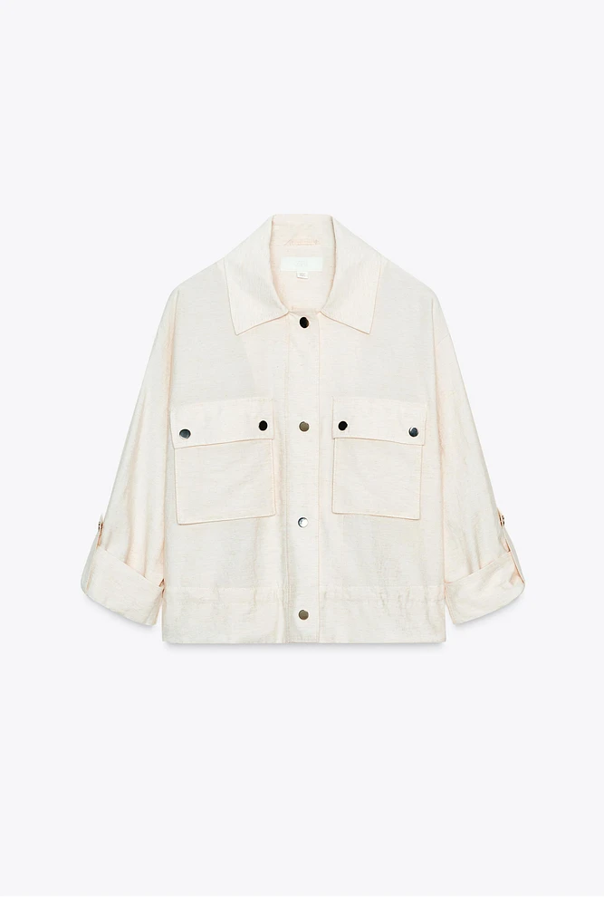 CHEMISE SAFARI COURTE MANCHE RETROUSSÉE