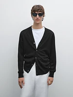 100% linen knit cardigan