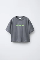 PRINTED T-SHIRT AND BERMUDA SET