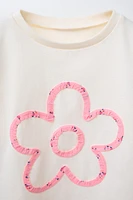 T-SHIRT AND RIBBED CYCLING LEGGINGS JOGGING SET