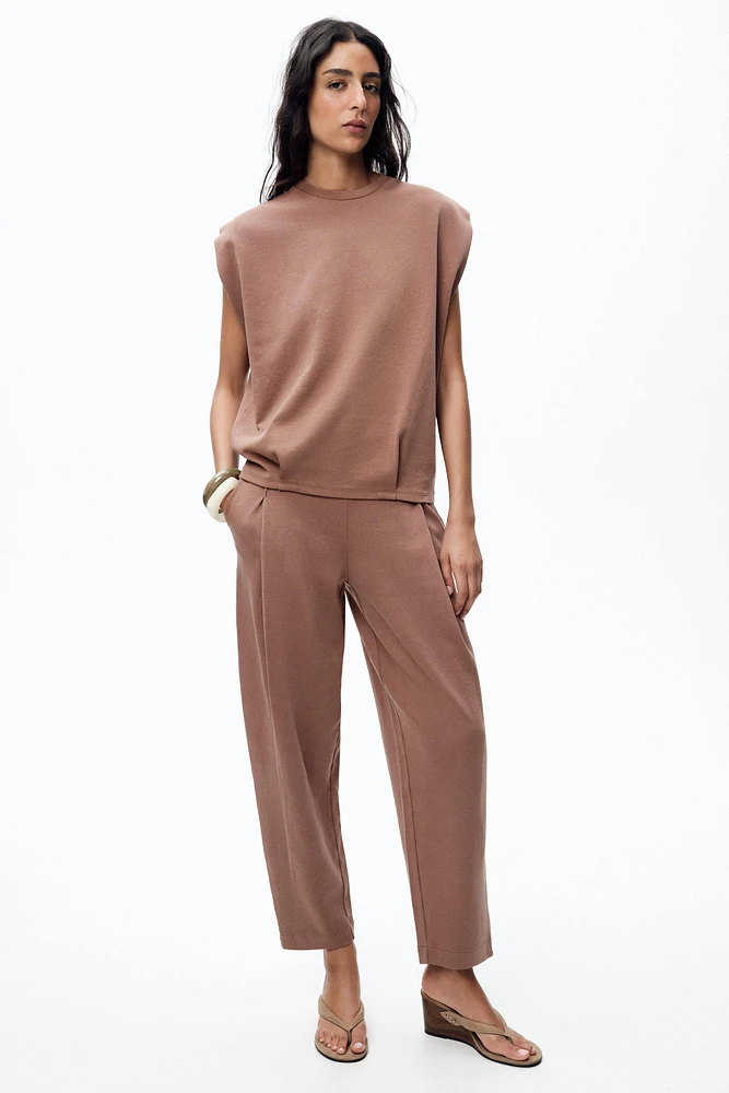 WASHED PLEATED PANTS
