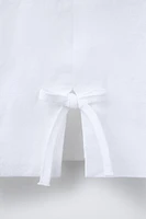 CROPPED 100% LINEN BLAZER
