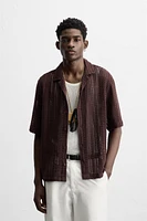 CROCHET TEXTURED SHIRT