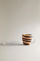 TASSE SOUCOUPE BOROSILICATE SPIRALE