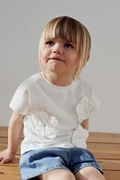 FLORAL APPLIQUÉ SHIRT