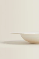 RIMMED BONE CHINA SOUP PLATE