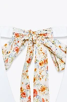 PRINTED SCARF HALTER VEST TOP