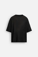 KNIT WASHED T-SHIRT