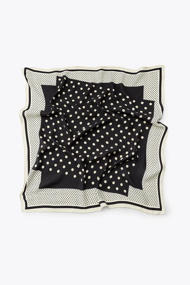 POLKA DOT PRINT SCARF