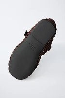 OPENWORK BALLET FLATS