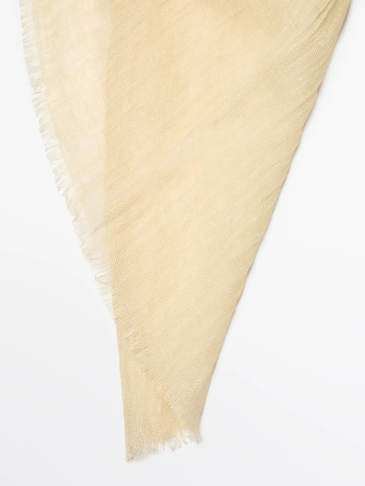 100% linen scarf