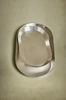 PLATEAU SALLE DE BAIN MÉTAL BRILLANT