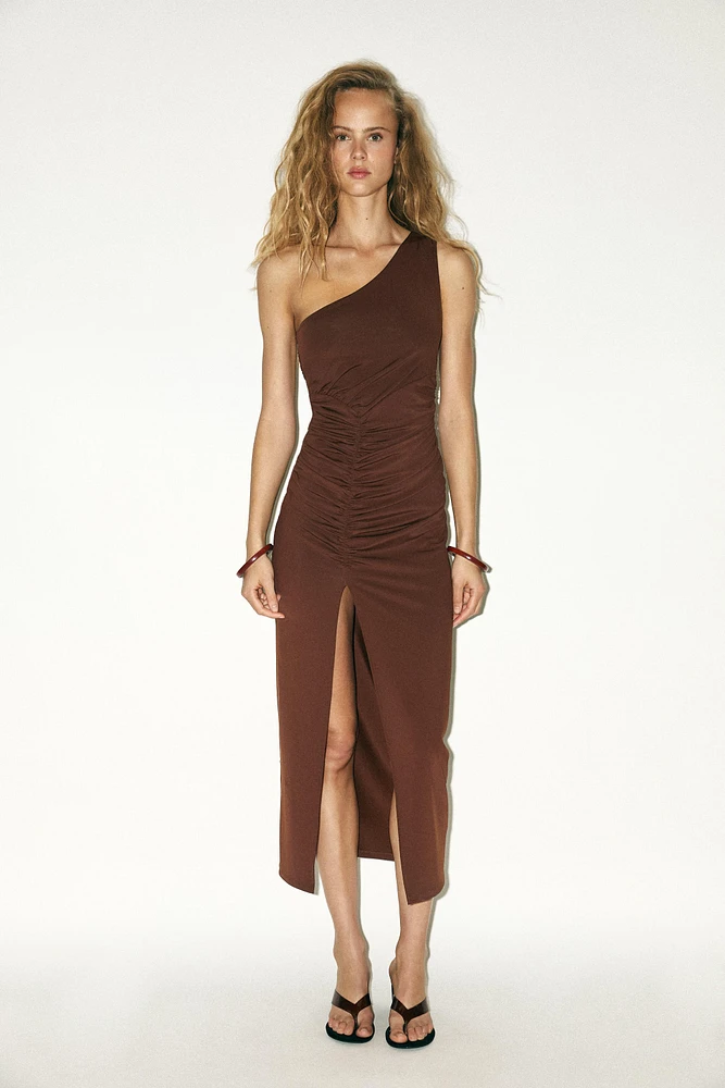 ROBE EN POLYAMIDE ASYMÉTRIQUE