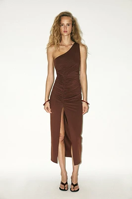 ROBE EN POLYAMIDE ASYMÉTRIQUE