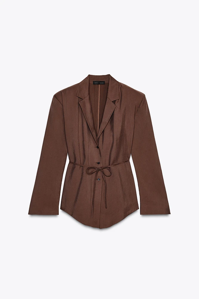 THIN BELT BLAZER
