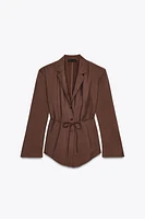 THIN BELT BLAZER