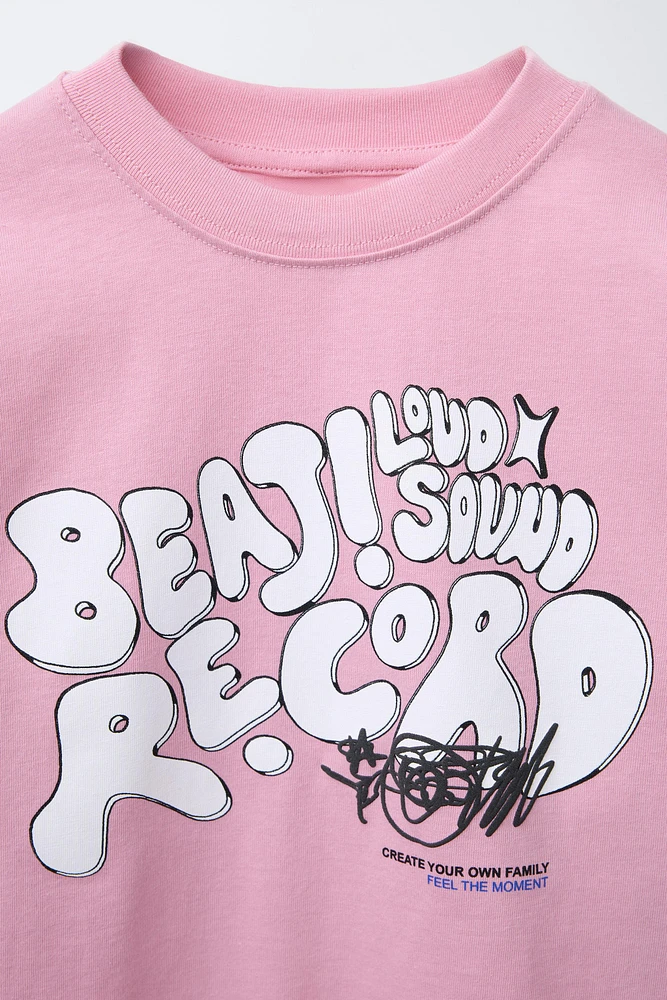 T-SHIRT TEXTE GRAFFITI