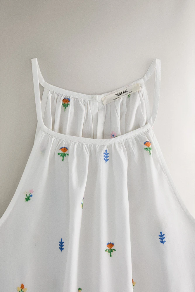 CHEMISE DE NUIT COTON MINIFLEUR