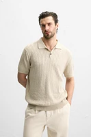 POLO EN MAILLE CÔTELÉE
