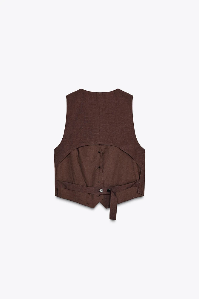 GILET DOS DÉCOUPÉ
