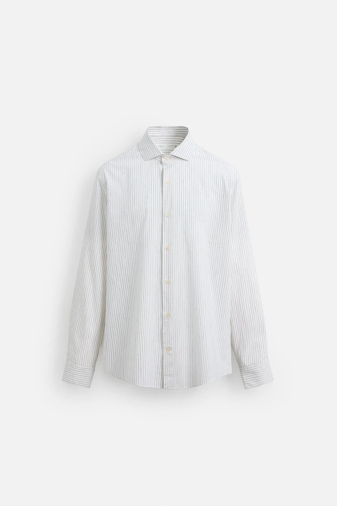 TEXTURED STRIPED SHIRT