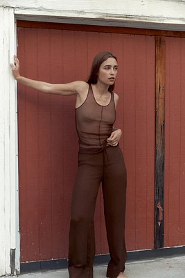 100% SILK STRAPPY TOP
