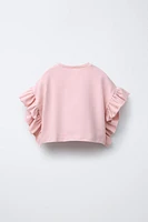 RUFFLED T-SHIRT