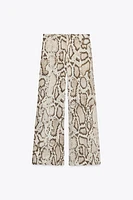 PANTALON SEMI-TRANSPARENT IMPRIMÉ ANIMAL ZW COLLECTION