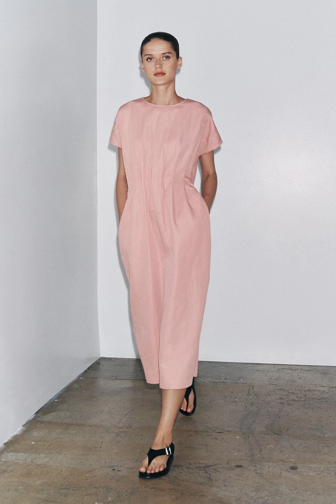 ZW COLLECTION PLEATED MIDI DRESS