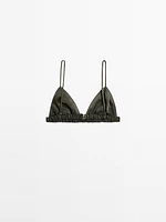 Soutien-gorge triangle satiné élastique - STUDIO