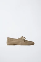 SUEDE DECK SHOES