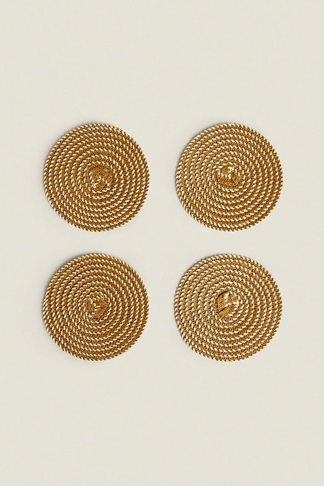 ROUND PAPER COASTER (PACK OF 4)