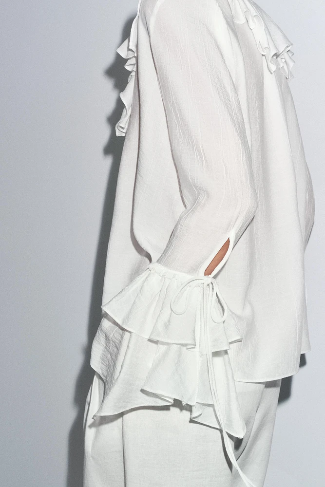 ZW COLLECTION RUFFLED SHIRT