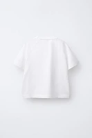 T-SHIRT À MANCHES RAGLAN IMPRIMÉ