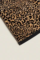 LEOPARD VELOUR BATH TOWEL