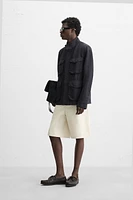 VESTE COTON - LIN POCHES