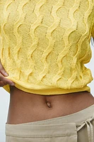 TEXTURED KNIT TOP
