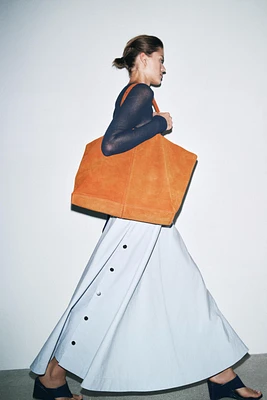 MAXI SAC SHOPPER EN DAIM