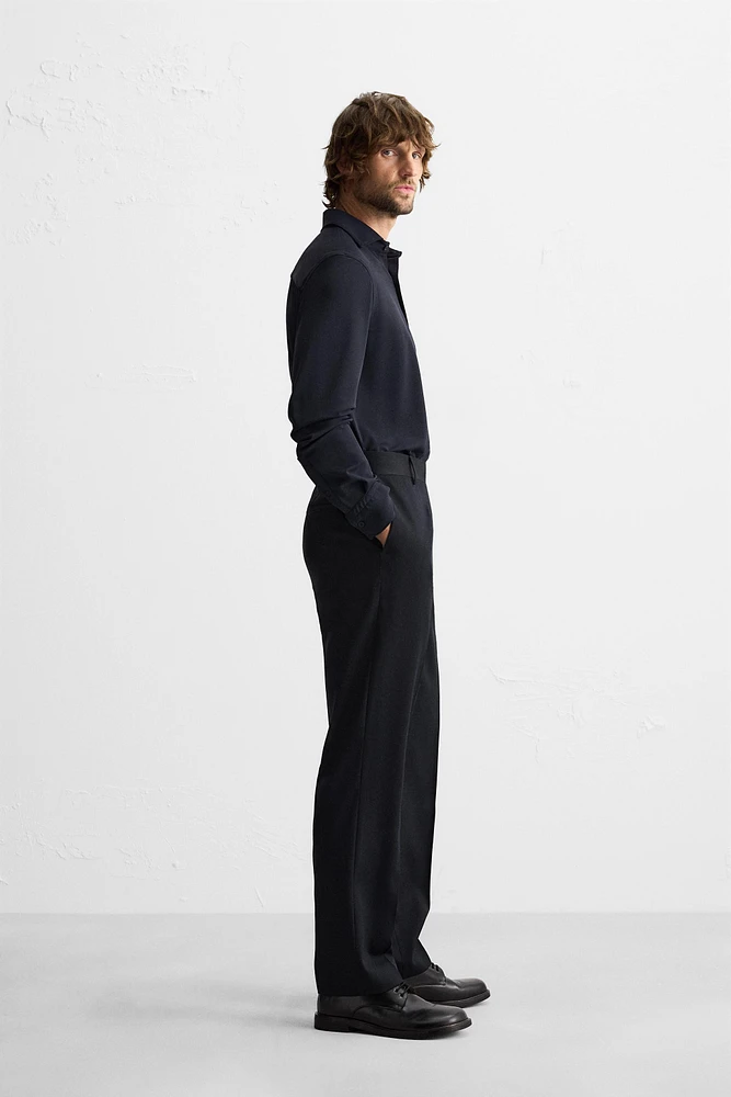 TEXTURED STRETCH SHIRT