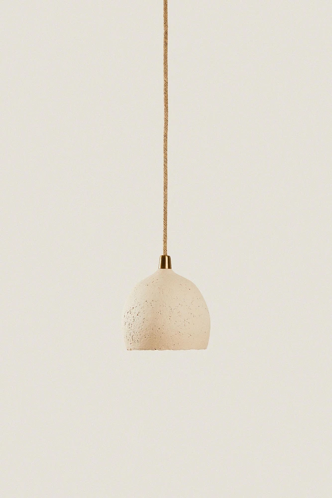 LAMPE SUSPENSION PAPIER MÂCHÉ