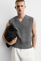 GILET EN MAILLE RELAXED FIT